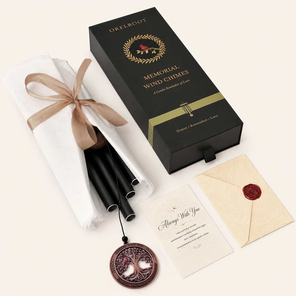 ORELROOT memorial wind chime gift set
